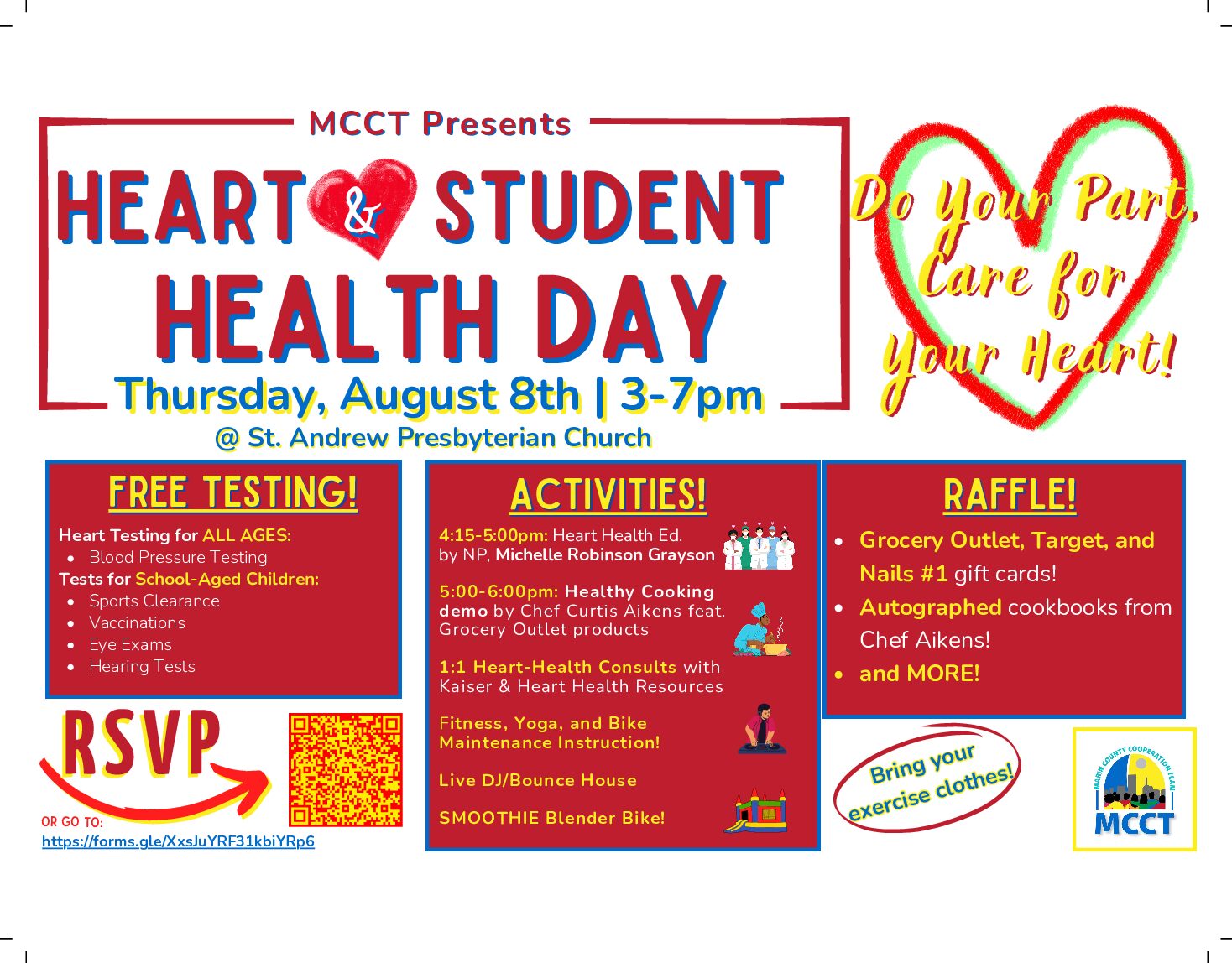 Join us at Heart & Student Health Day August 8!